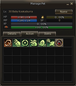 pet interface eternal